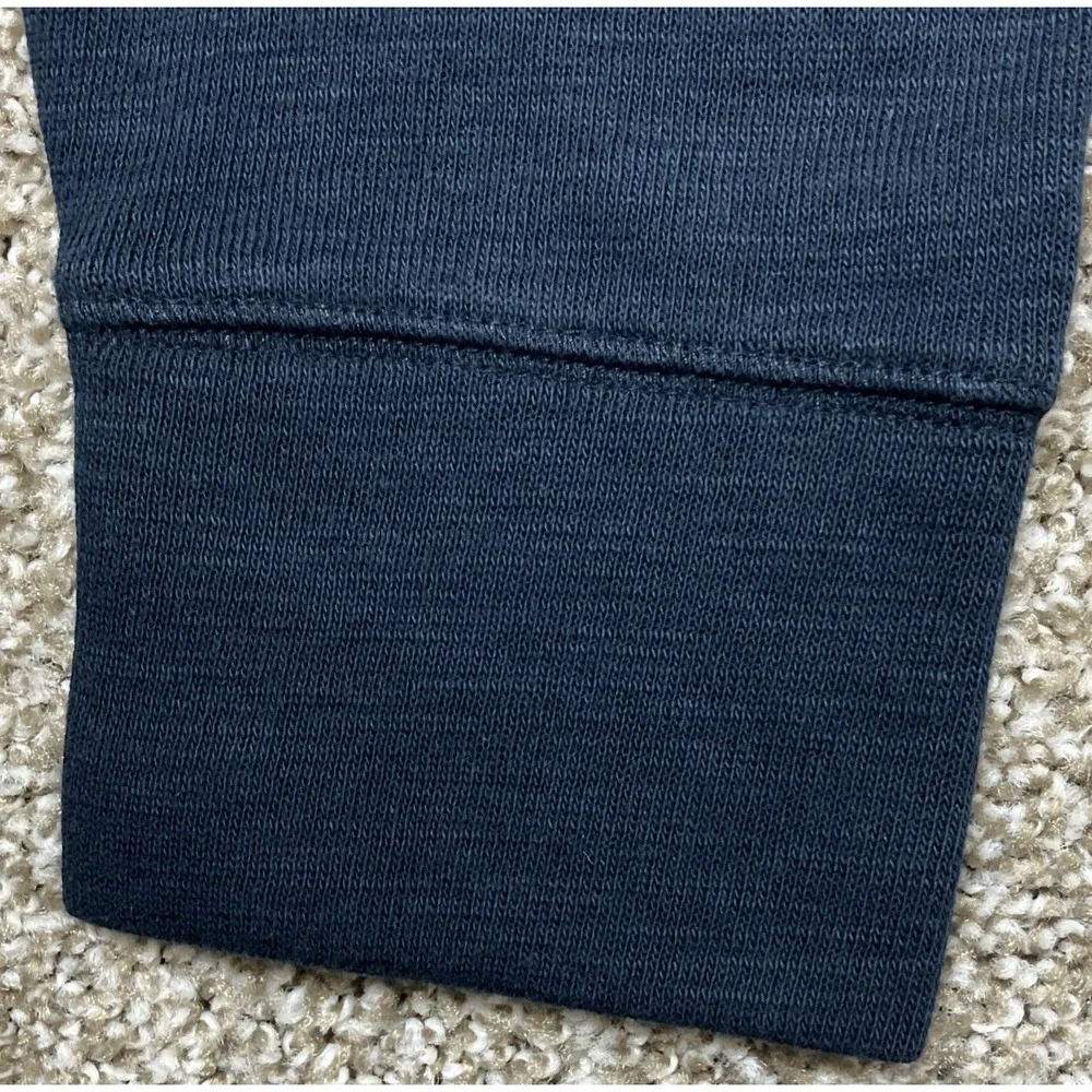Banana Republic Men's Slub Double Knit Henley Shirt Navy Blue Size XL NEW